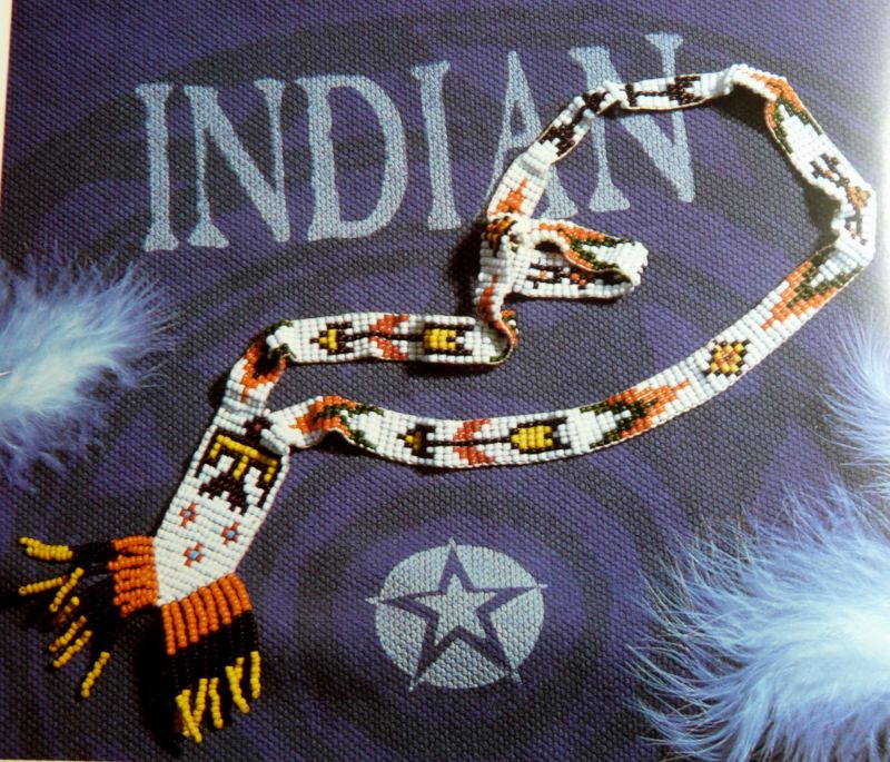 Схемы для бисероплетения / Free bead patterns -  "Индейские мотивы ". схема гердана индейский орнамент яркий гайтан...